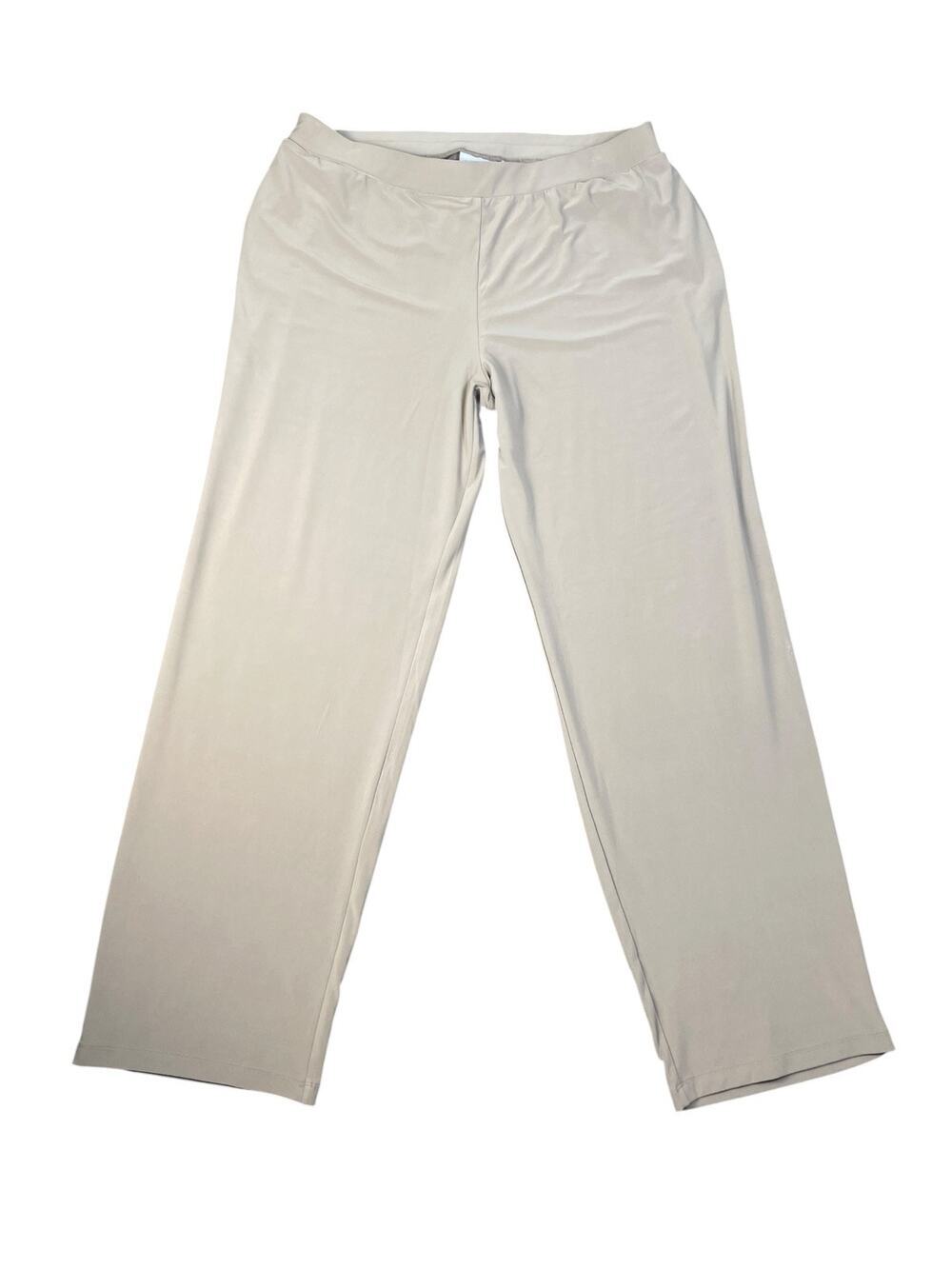 Graver Susan Graver Women’s Large Beige Pull On Loose Leg Pants Careerwear